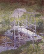 John Henry Twachtman The White Bridge painting